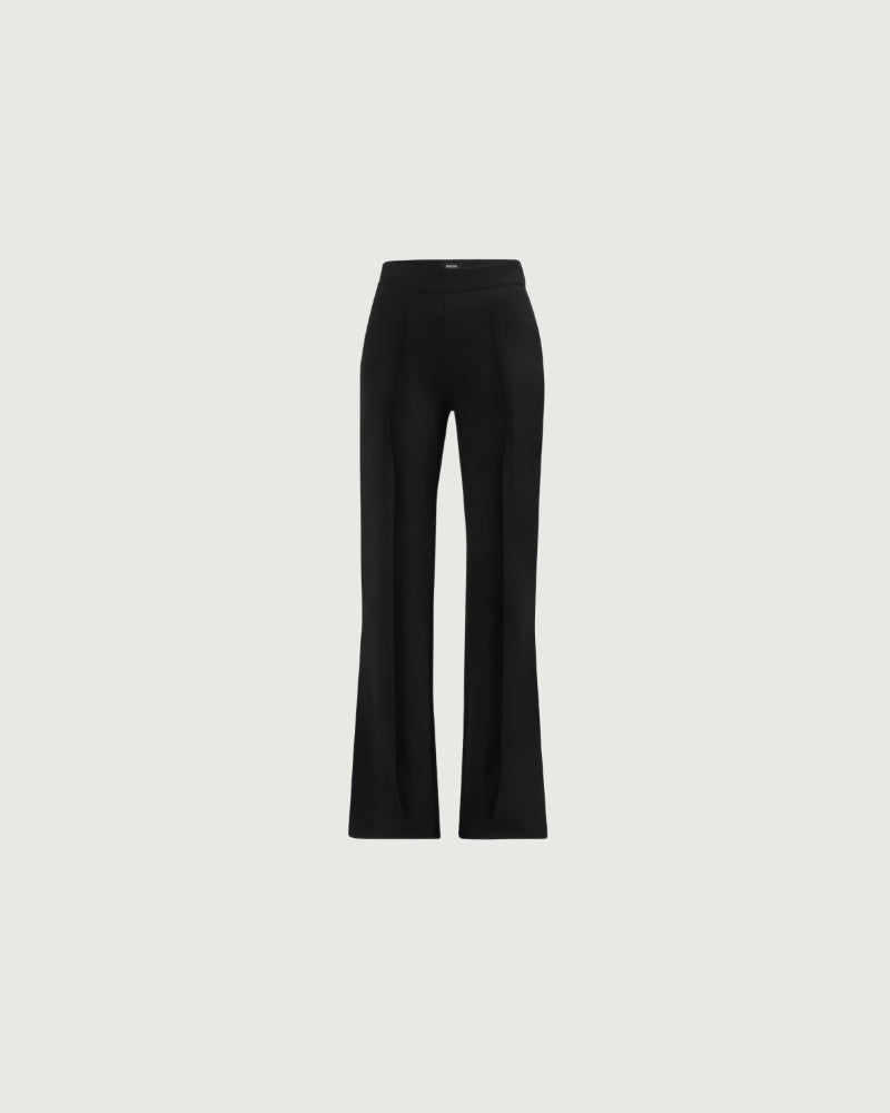 Flared Pleated Trousers