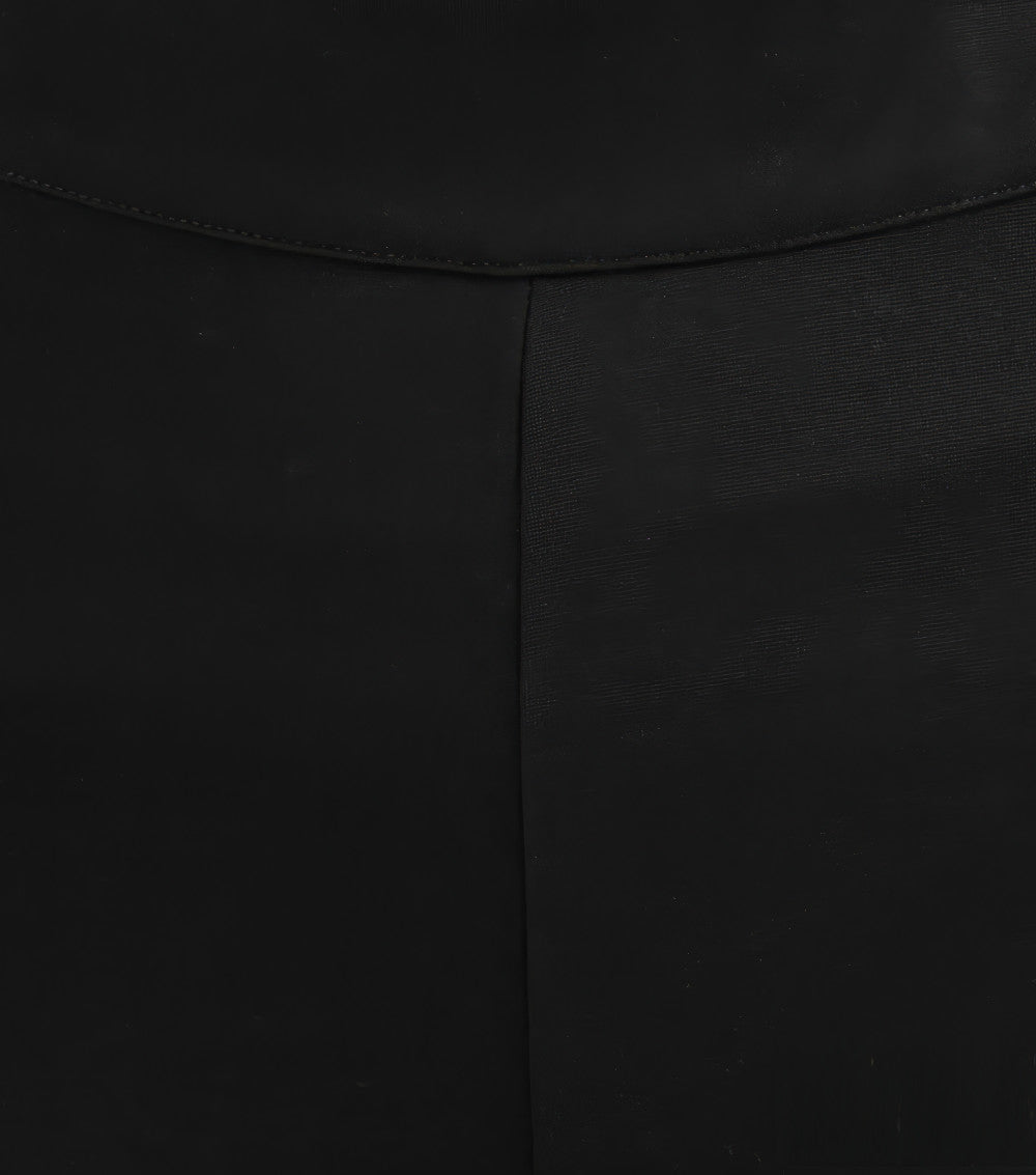 Flared Pleated Trousers