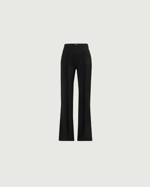 Flared Pleated Trousers